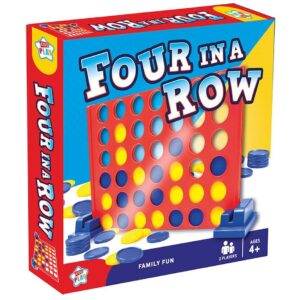 Kids Play 4 In a Row Board Game 2 Player Ages 4+