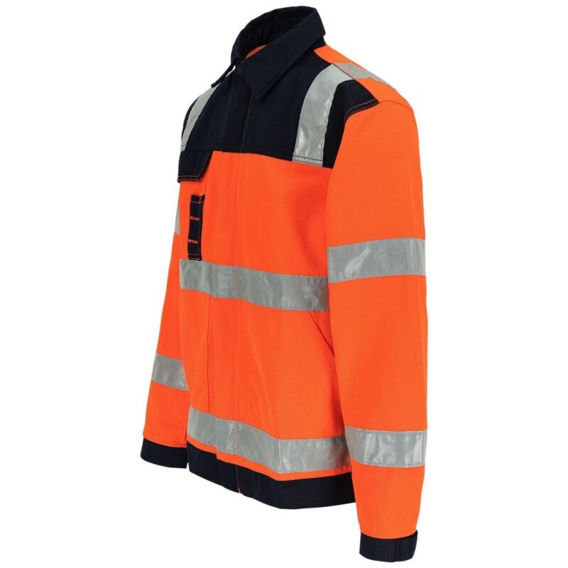 Herock Hydros Hi Vis Jacket (Orange / Navy)