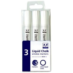 Liquid Chalk Markers White 3 Pack