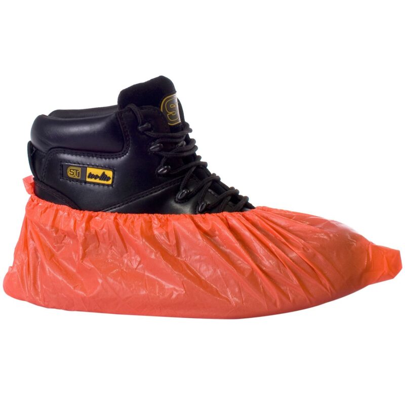 Supertouch CPE Disposable Overshoe Economy - Red