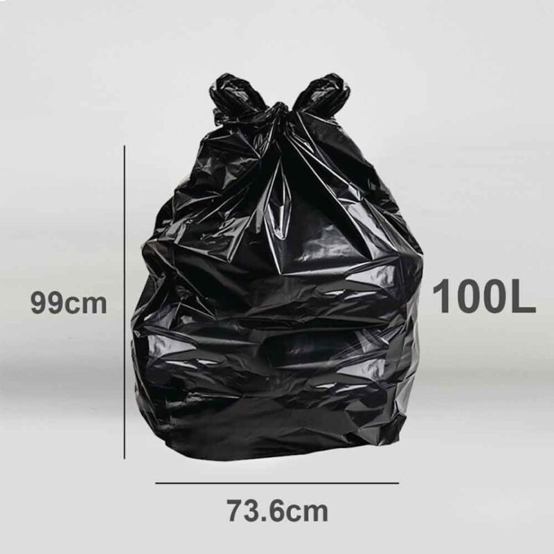 10 ECO 360 Heavy Duty Super Strong Refuse Sacks Rubbish - 500mm x 762mm - 100L