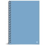 U.Stationery A5 Spiral Ruled Notebook Blue Journal Planner Writing
