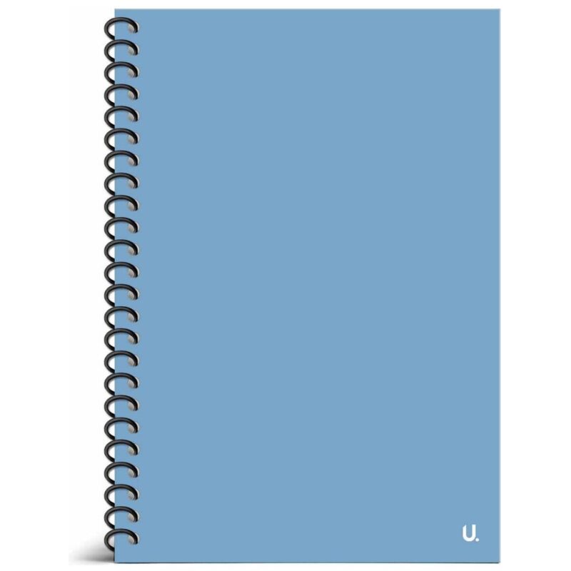 U.Stationery A5 Spiral Ruled Notebook Blue Journal Planner Writing
