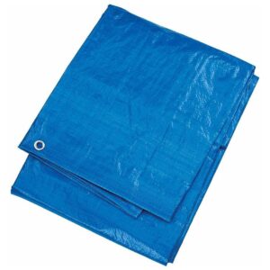 Gladiator blue tarpaulin folded
