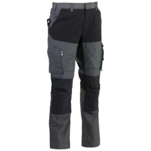 herock hector work trousers in grey and black