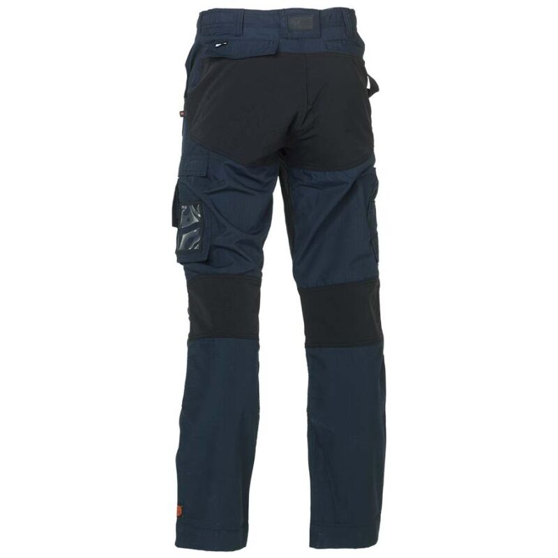 herock hector work trousers in navy and black reverse