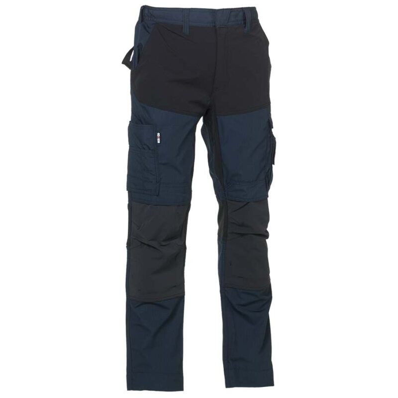 herock hector work trousers in navy and black