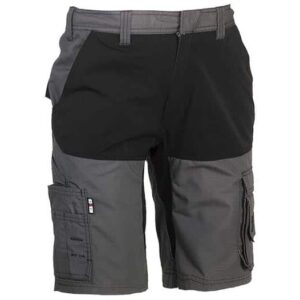 herock hespar work shorts in grey and black