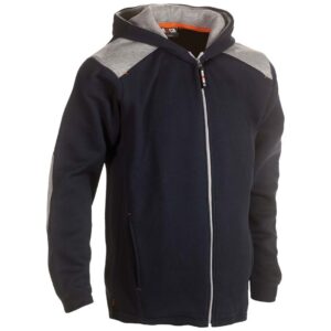 herock juno zip-front hoodie in navy