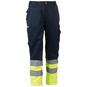 herock olympus navy and yellow hi vis trousers