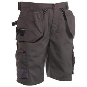 herock pallas work shorts in grey