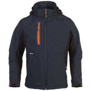 herock trystan zip-front jacket in navy