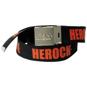 herock zelus belt with logo print in orange