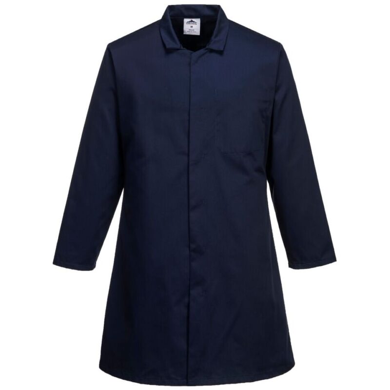 Portwest Men's Food Coat - One Pocket - Navy