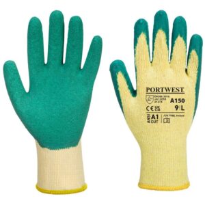 Portwest Classic Grip Glove - Latex - Green
