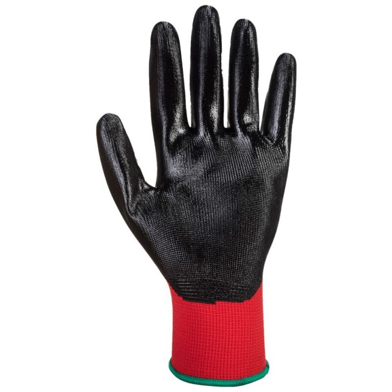 Portwest Flexo Grip Nitrile Glove - Red/Black