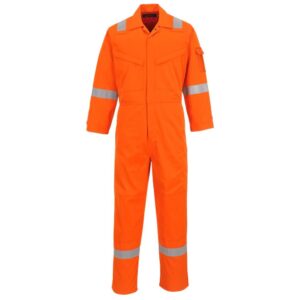 Portwest Araflame Silver Coverall - Navy