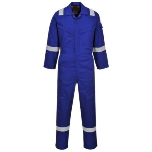 Portwest Araflame Silver Coverall - Navy