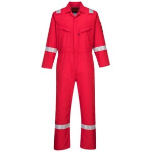 Portwest Araflame Silver Coverall - Red