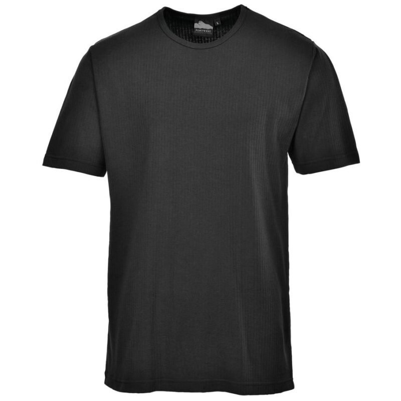 Portwest Thermal T-Shirt Short Sleeve - Black