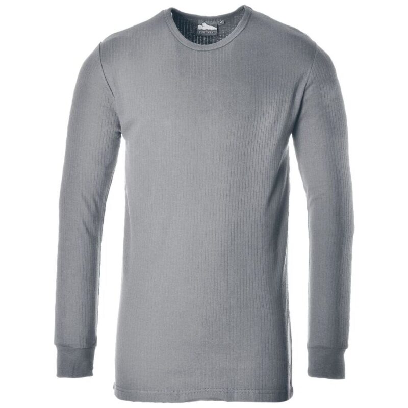 Portwest Thermal T-Shirt Long Sleeve - Grey