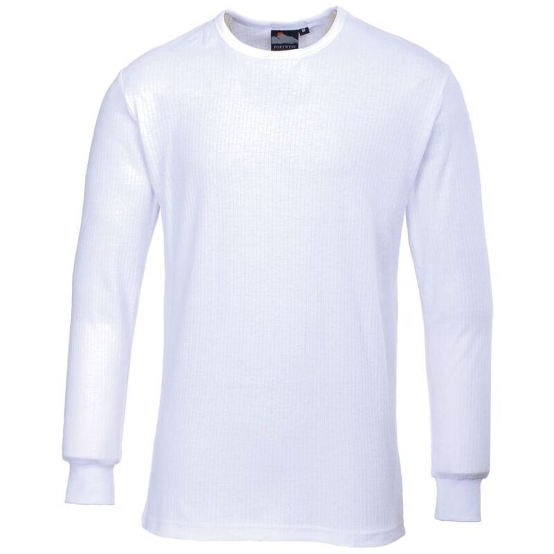 Portwest Thermal T-Shirt Long Sleeve - White