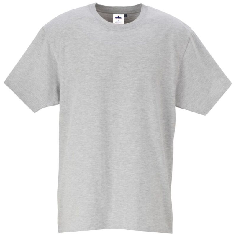 Portwest Turin Premium T-Shirt - Heather Grey