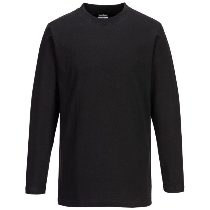 Portwest Long Sleeve T-Shirt - Black