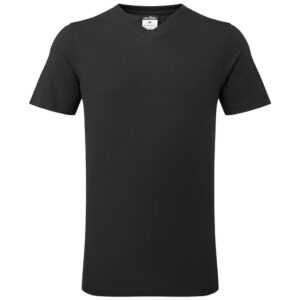Portwest V-Neck Cotton T-Shirt - Black