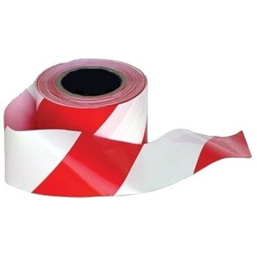 Portwest Barricade/Warning Tape - Red/White