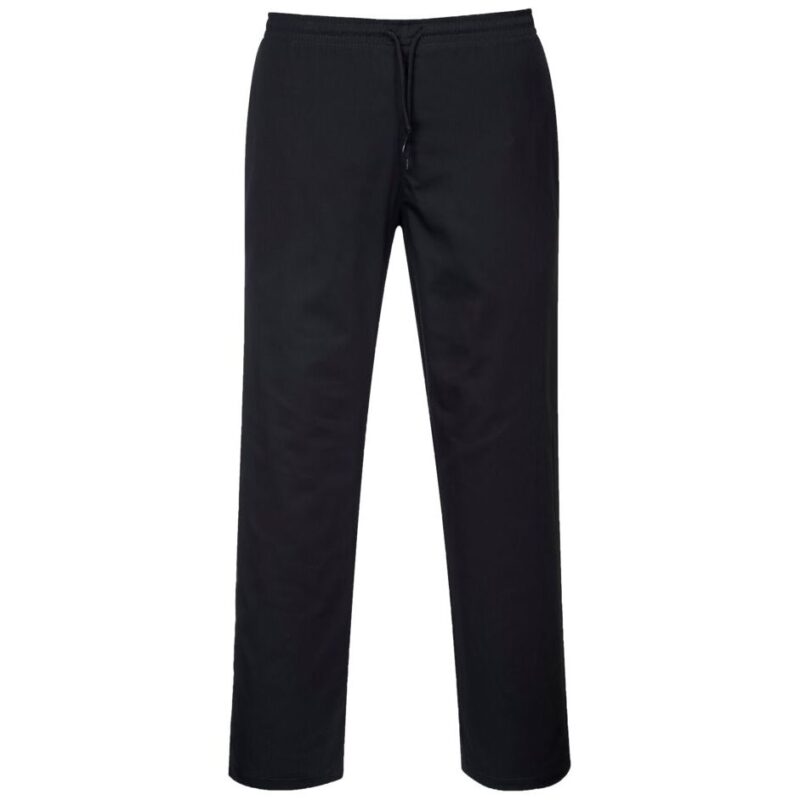 Portwest Drawstring Trousers - Black Tall