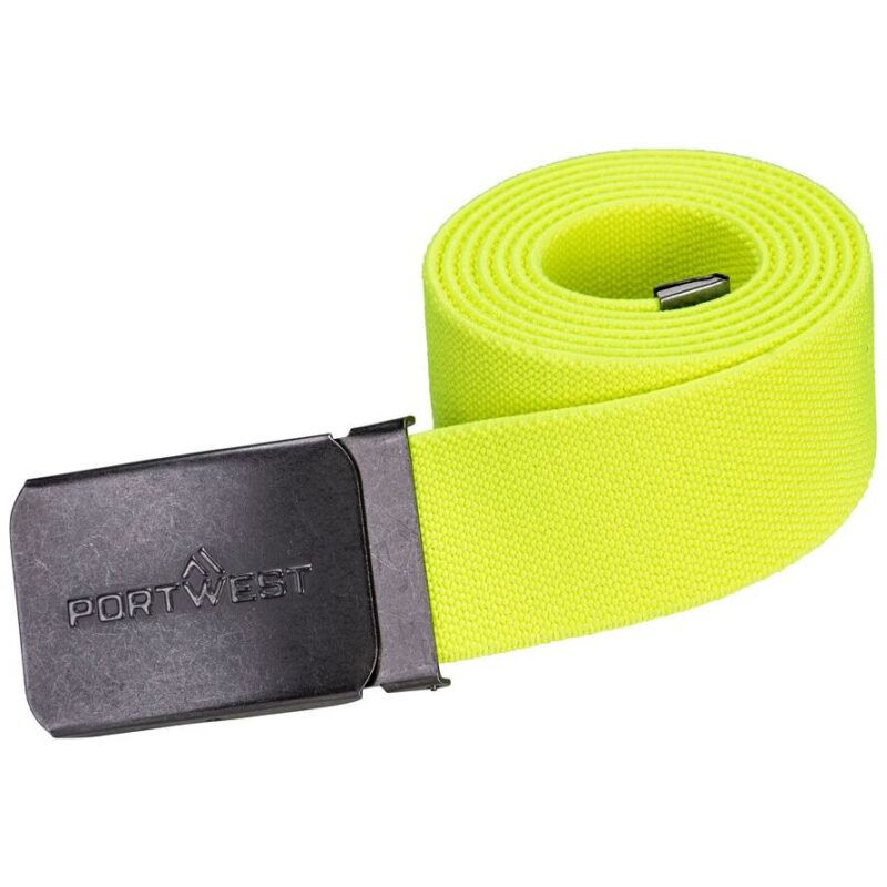 Portwest Elasticated Work Belt - Yellow