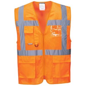 Portwest Athens Hi-Vis Mesh Executive Vest - Yellow