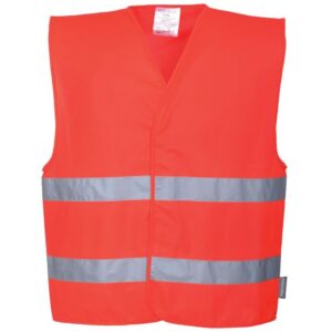 Portwest Hi-Vis Two Band Vest - Orange