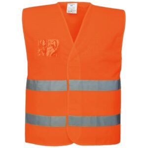 Portwest Hi-Vis Half Mesh Two Band Vest - Yellow