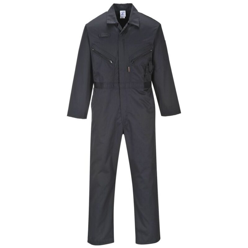 Portwest Liverpool Zip Coverall - Black
