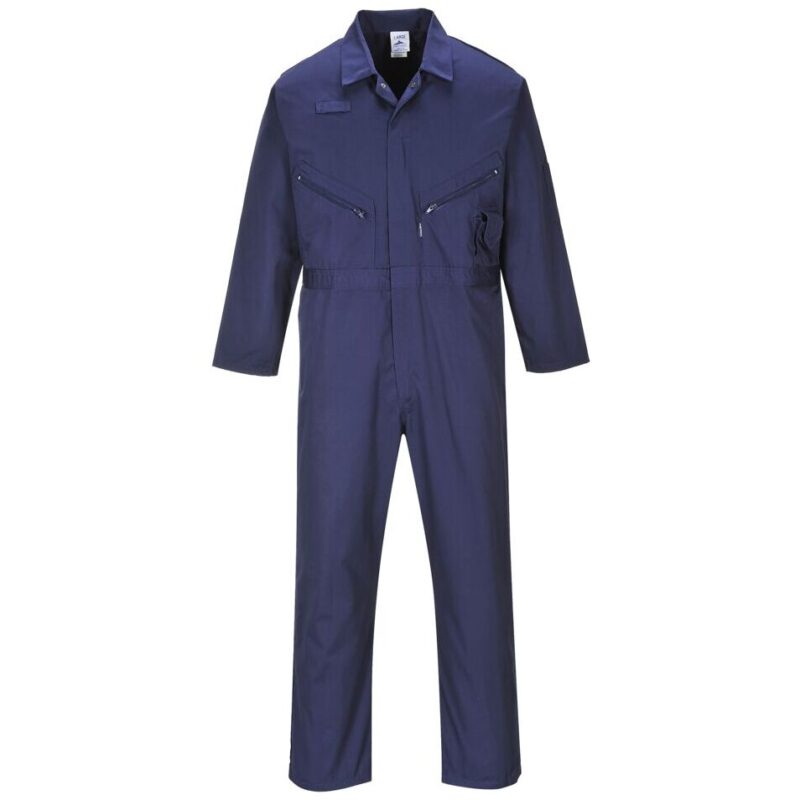 Portwest Liverpool Zip Coverall - Navy Tall