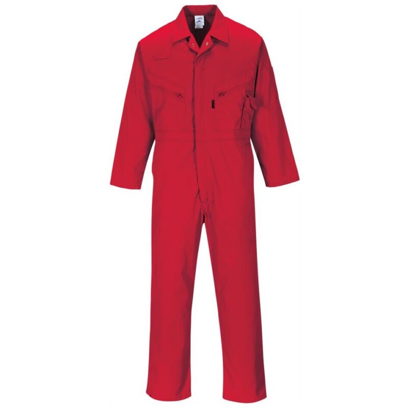 Portwest Liverpool Zip Coverall - Red