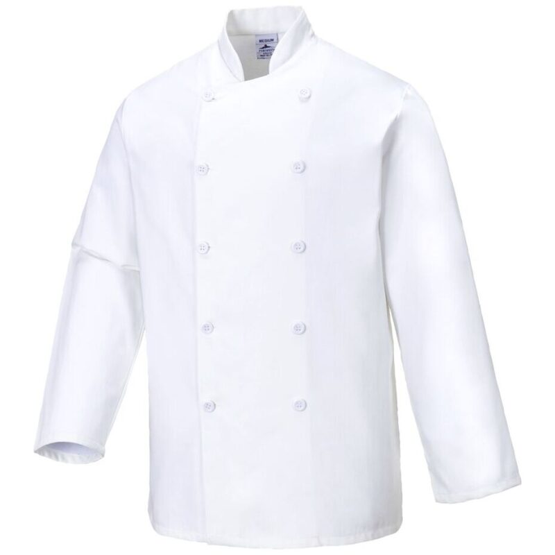 Portwest Sussex Chefs Jacket Long Sleeve - XXXL
