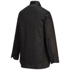 Portwest Rachel Women's Chefs Jacket Long Sleeve - Black