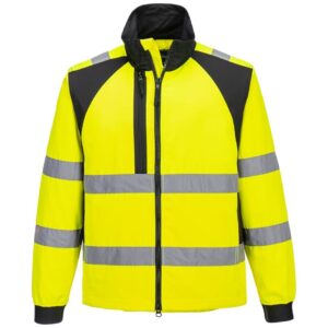 Portwest WX2 Eco Hi-Vis Work Jacket - Yellow/Black