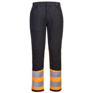 Portwest WX2 Eco Hi-Vis Class 1 Service Trousers - Orange/Black