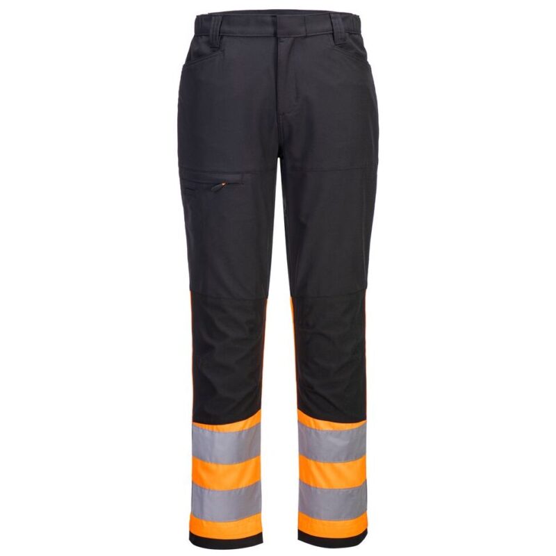 Portwest WX2 Eco Hi-Vis Class 1 Service Trousers - Orange/Black
