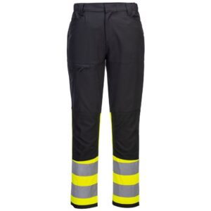 Portwest WX2 Eco Hi-Vis Class 1 Service Trousers - Yellow/Black