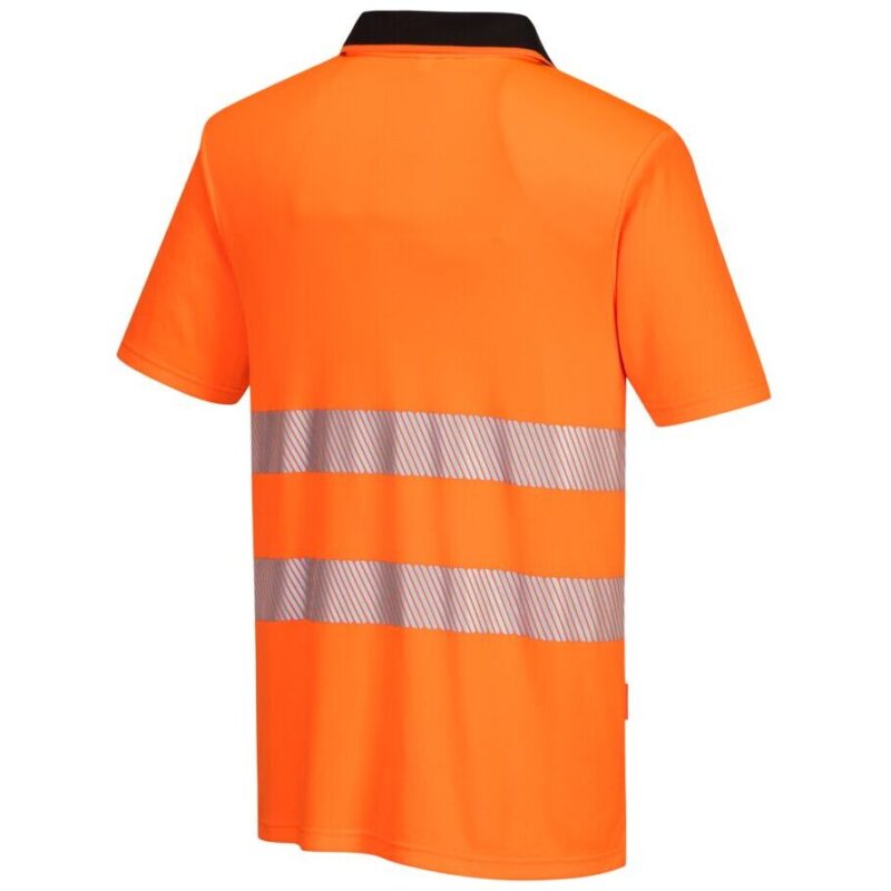 Portwest DX4 Hi-Vis Zip Polo Shirt Short Sleeve