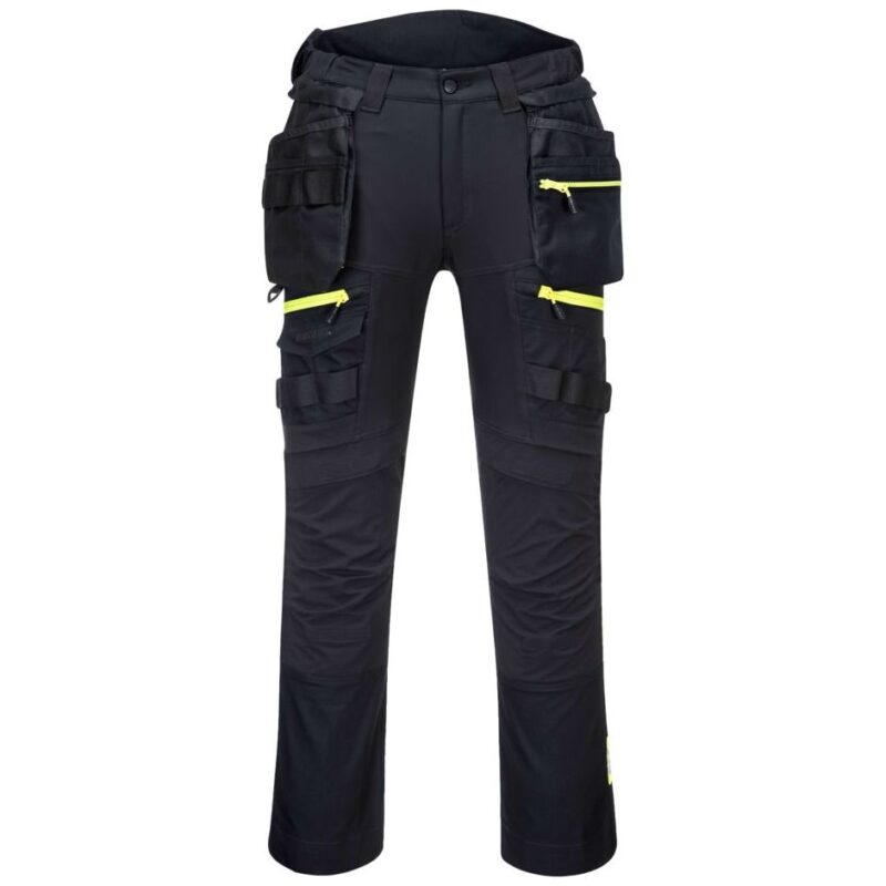 Portwest DX4 Detachable Holster Pocket Trousers - Black Short