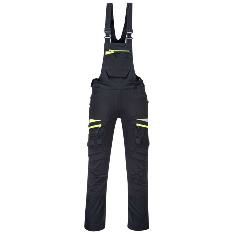 Portwest DX4 Work Bib and Brace - Black