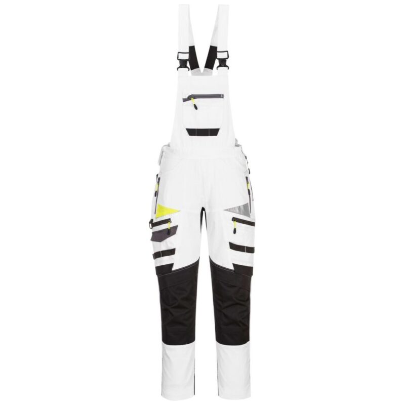 Portwest DX4 Work Bib and Brace - White/Grey