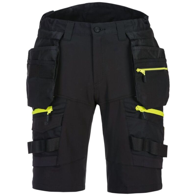 Portwest DX4 Detachable Holster Pocket Shorts - Black
