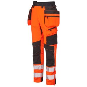 Portwest DX4 Hi-Vis Craft Trousers - Orange/Black